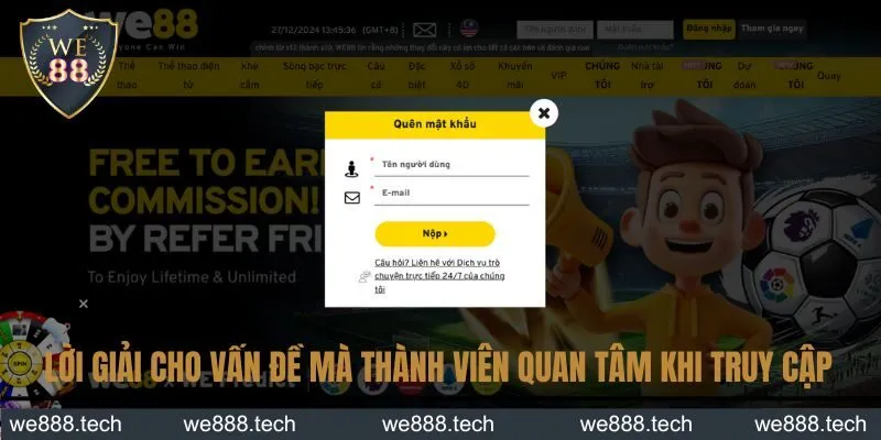 Lời giải cụ thể cho những vấn đề mà thành viên quan tâm khi truy cập Lời giải cụ thể cho những vấn đề mà thành viên quan tâm khi truy cập
